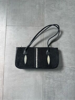 Genuine Stingray Skin Shoulder Bag